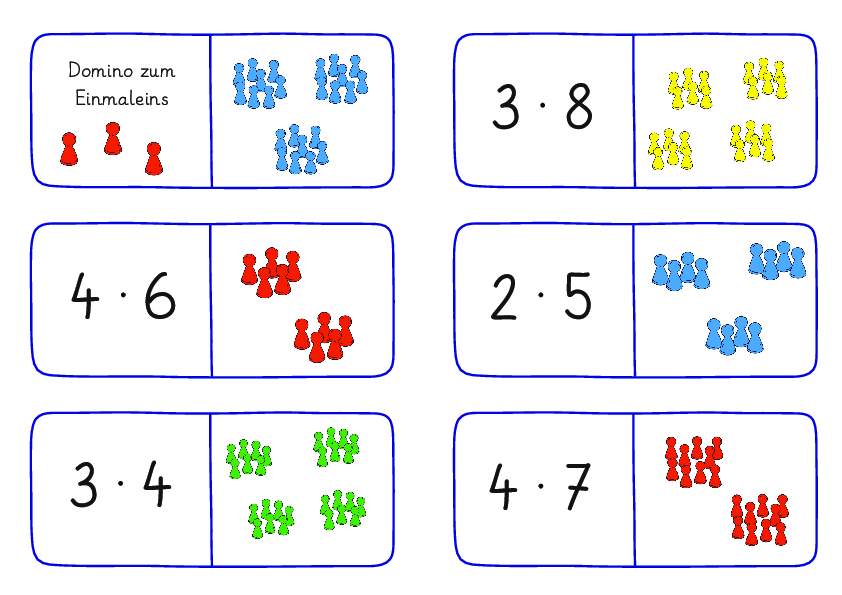 Domino zu Einmaleinsaufgaben (1)